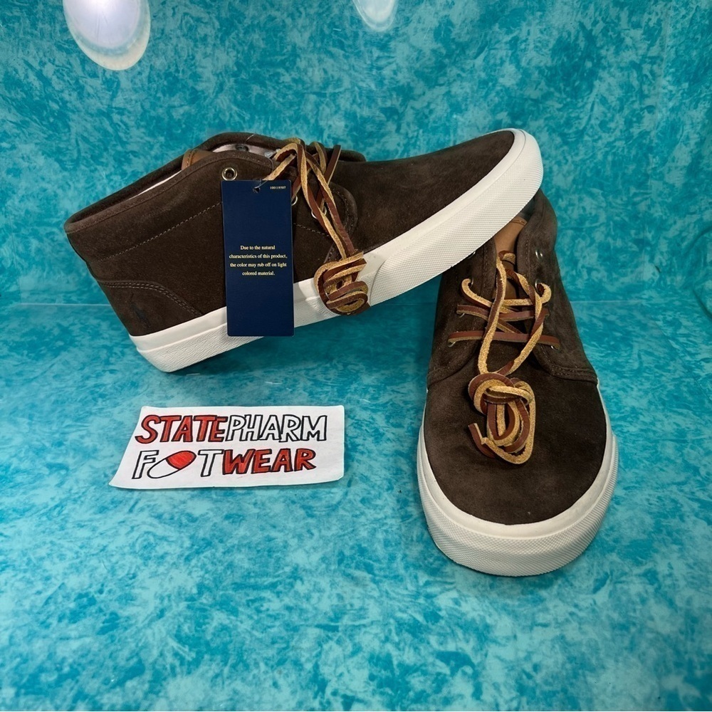 Polo Ralph Lauren Keaton Mid Chukka Men’s Brown Casual Suede Shoes Size 10
